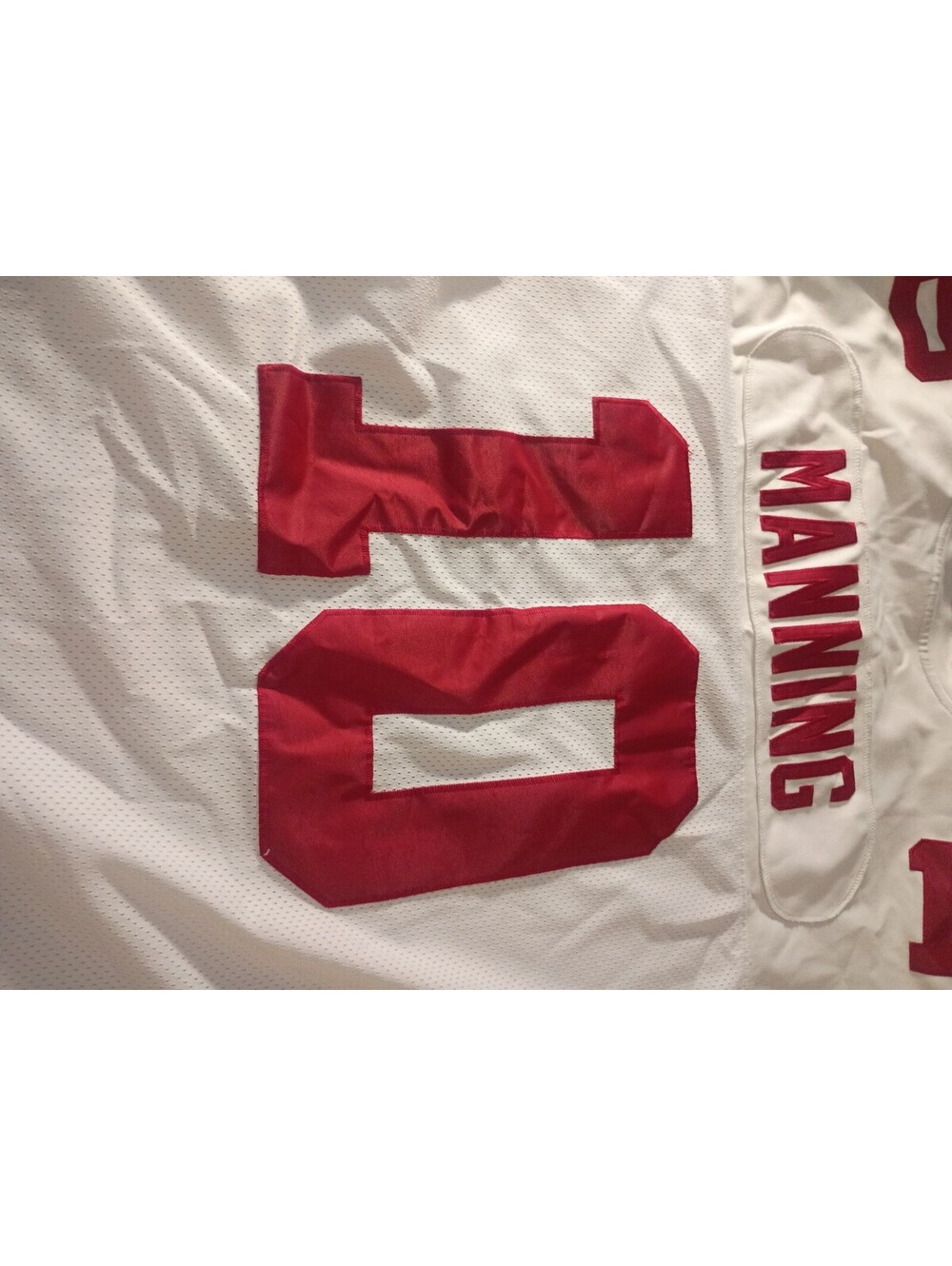 Reebok NFL Player Jersey #10 Manning White Red Size 58